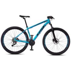 Bicicleta Aro 29 KRW Alumínio 24 Vel Freio a Disco Hidráulico X43, Azu