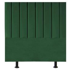 Cabeceira Estofada Cama Box Solteiro 90 Cm Paolla Suede verde