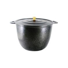 Caldeirão Alça Alumínio Craqueado com Tampa 16,7 Litros 34cm - DIVIFOR