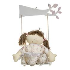 Balança Com Boneca Quarto Bebê Infantil Menina - Potinho de mel