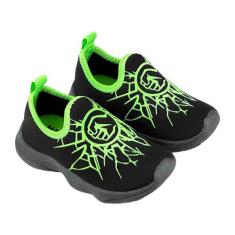 Tênis Infantil Masculino Calce Fácil Verde Magicc Kids, 26