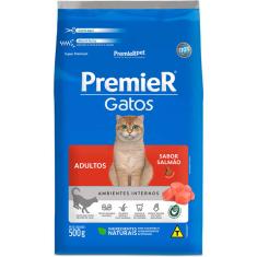 Ração Premier Pet Gatos Adultos Ambientes Internos Salmão - 500 g
