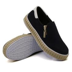 Tênis Dk Uze Shoes Slip On Com Ziper Calce Facil Plataforma Feminino-Feminino