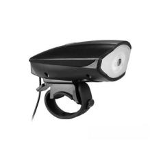 Lanterna Recarregável Com Buzina Para Ciclismo Lk-025 Luatek