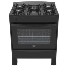 Fogão de Piso 5 Bocas Iris Timer Glass Preto