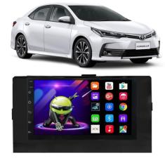 Kit Central Multimídia Android Toyota Corolla 2018 2019 7 Polegadas GP