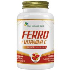 Ferro Quelato + Vitamina C 60 cápsulas - Flora Nativa