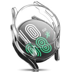 ORIbox Capa ultrafina compatível com Samsung Galaxy Watch 4, capa protetora completa de TPU HD, resistente a arranhões e absorção de choque