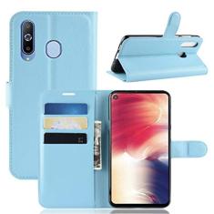 Capa para Samsung A8S, carteira flip de couro PU premium com compartimento para cartão, suporte e fecho magnético [capa interior à prova de choque de TPU] Compatível com Samsung A8S