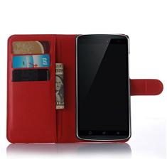 Capa carteira para Lenovo A7010, capa carteira flip de couro PU premium com compartimento para cartão, suporte e fecho magnético [capa interna à prova de choque de TPU] Compatível com Lenovo A7010