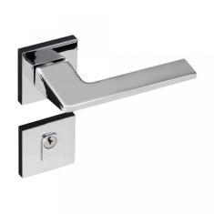 Fechadura Externa Sara Cromo Acetinado Zamac Pado Cromado