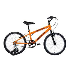 Bicicleta Aro 20 Infantil MTB Boy Com Roda Lateral - Laranja