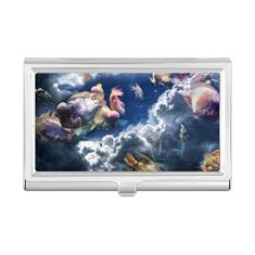 Capa para cartão de visita com imagem de natureza de peixe colorido do oceano