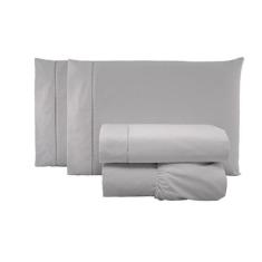 Jogo de cama lençol queen 4 peças 400 fios com acabamento ponto palito