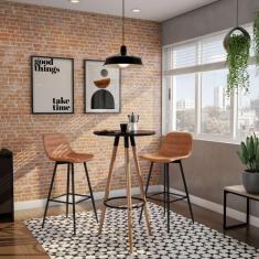 Banqueta Fixa Iorque Marrom