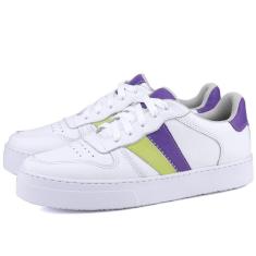 Tênis Casual Mr. Gutt De Couro Branco-Feminino