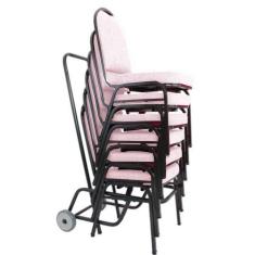 06 Cadeiras Para Hotel E Auditório Linha Hotel Rosa