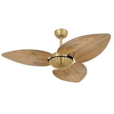 Ventilador De Teto Volare Dourado Office Dunamis Freijó 110V, 110V