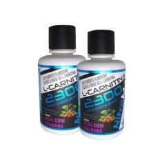 2x l-carnitina 2300 com chromium 480ml  açai com guarana - NutriMax