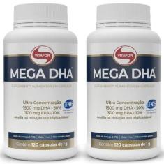 Mega DHA 120 cápsulas Vitafor - 2 unidades - Ômega 3