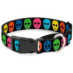 Buckle-Down Coleira de cachorro Martingale - Crânios de moicano - SEM estrela