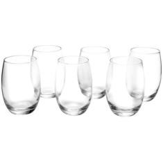 Jogo De Copos 6 Peças Aruba Transparente Sm 465Ml - Nadir, Transparent