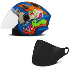 Capacete Moto Aberto Pro Tork New Liberty 3 Coyote Fosco + Viseira Fum