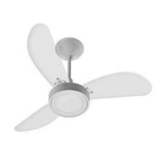 Ventilador De Teto Inverter Delta Cristal Led BRANCO 3 Pás CRISTAL Biv