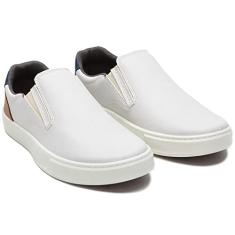 Tênis Slip On Liso Basico Masculino com Elastico e Sola Borracha Costurada