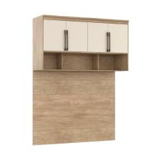 Módulo Aéreo para Cama Queen com Painel Belmax Carvalho/Off White