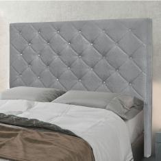 Cabeceira Cama Box Casal 140 Cm Tania Linho Cinza S04 - D`rossi