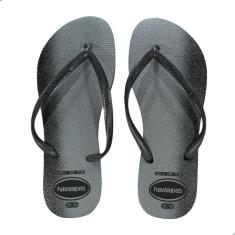 Chinelo Feminino Havaianas Slim Gloss-Preto