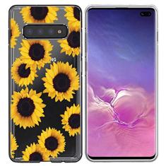 Yerebel Capa para Galaxy S10 Plus, Galaxy S10 Plus, capa fofa para Samsung S10 Plus, capa de celular de borracha macia TPU transparente flexível para Samsung Galaxy S10 Plus de 6,4 polegadas