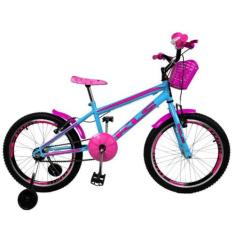 Bicicleta Aro 20 Kls Infantil Free Gold Freio V-Brake Mtb Com Roda Lat