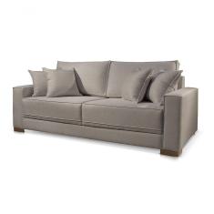 Sofá 3 Lugares Fixo Living Hotello Linho Cinza 07t 2m