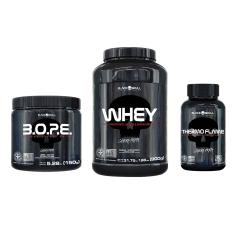 Kit Whey + Pré-Treino Bope + Termogênico (Chocolate e Limão)
