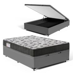 Cama Box Baú com Colchão de Espuma D33 Ortobom ISO 100 Viúva 128cm
