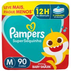Fraldas Pampers Supersec Tam. M - 6 a 10kg - 90 Unidades