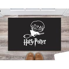 Tapete Capacho Decorativo Entrada Porta Sala Vassoura Harry Potter