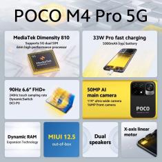 Celular PocoPhone Poco M4 Pro 5G Dual 128GB Global 6GB ram