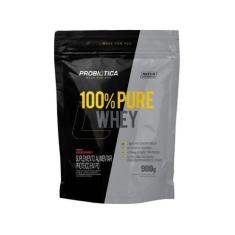 100% Pure Whey Refil Probiótica Morango 900G - Probiotica