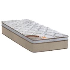 Colchão Viúva Castor Sleep Revolution com Molas Ensacadas e Euro Pillow 27x120x203 cm - Branco/Bege