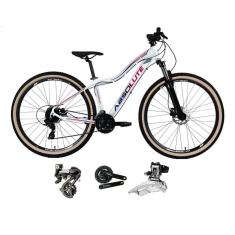 Bicicleta Aro 29 Absolute Hera Feminina Shimano Altus 24v Freio Disco Hidráulico Garfo Trava Pneus Bege - Branco Tam.15