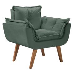 Poltrona Pérola Suede Verde