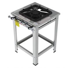 Fogão Industrial Inox Gastromaq 1 Boca Linha Dupla Fgi401ld