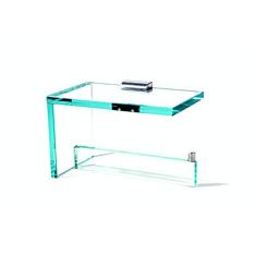 Papeleira em Vidro Incolor 10mm Lapidado - Aquabox