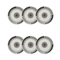 Conjunto 6 Pratos Sobremesa 19cm Donna Folk - Biona