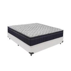 Cama Box Branco E Colchão Víuvo Ortobom Extra Firme Airtech