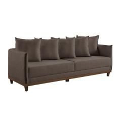 Sofá 4 Lugares Living M-169 Veludo Martins Marrom