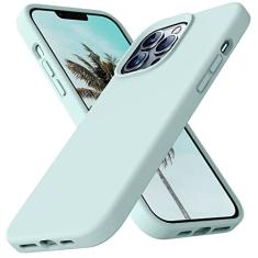 Ktele Capa de silicone líquido premium compatível com iPhone 13 Pro Max de 6,7 polegadas com [forro de microfibra macio antiarranhões] Capa de proteção contra choques de corpo inteiro de borracha gel